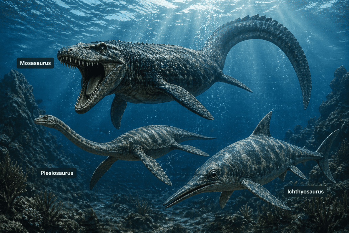 swimming dinosaurs